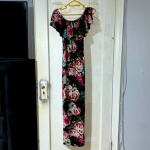 Off the shoulder floral dress